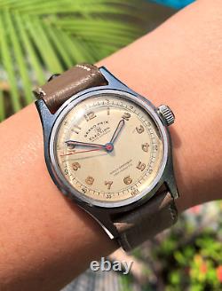 ELECTION Grand Prix Vintage Military Art Deco Watch 1940s Rare Swiss VTG