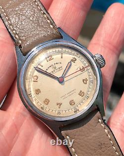 ELECTION Grand Prix Vintage Military Art Deco Watch 1940s Rare Swiss VTG