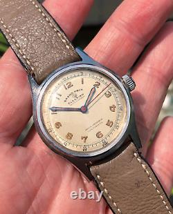 ELECTION Grand Prix Vintage Military Art Deco Watch 1940s Rare Swiss VTG