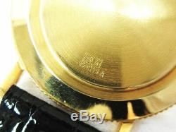 ESKA COIN VINTAGE Rare 18K 750 Solid Yellow Gold Men`s Watch Qwartz Swiss