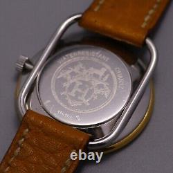 EXC+5/CARDRARE Vintage Hermes Arceau 115 158 Quartz 30mm men's watch -swiss