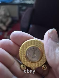 EXC Rare Vintage Swiss Incabloc Music Alarm Clock Reuge Music Box Plays Alarm