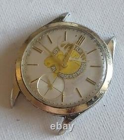 Enicar Vintage Mens Watch 35mm Swiss Moose Lodge Dial Rare