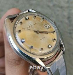 Eterna Matic Kontiki Vintage Swiss Made Mens Rare Watch Goldenseal Works Fine