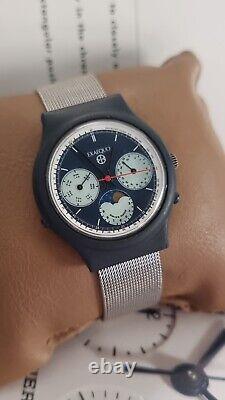 Exaequo Salvador Dali/Vintage Chronograph Watch/Rare/Swiss/Moon Phase