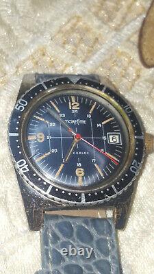 Exquisite, Rare & Authentic Moretime diver's Watch. Mvt 974 1970s/Swiss Made