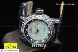 Extreme RARE Invicta VINTAGE Lim Ed 52mm MOP Dial Antique Blue SWISS MADE Watch