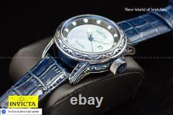 Extreme RARE Invicta VINTAGE Lim Ed 52mm MOP Dial Antique Blue SWISS MADE Watch