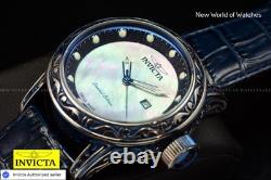Extreme RARE Invicta VINTAGE Lim Ed 52mm MOP Dial Antique Blue SWISS MADE Watch