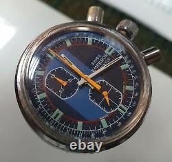 Extremly Rare Vintage EMPEROR DIVER TACHYMETRE Chronograph 17J EB8420 Swiss 70's