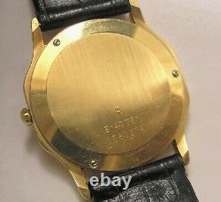 Fine Rare Jaeger-Lecoultre Fancy 18 K Yellow Gold Case Swiss Made Quartz Watch