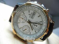 Fulgor chronograpf swiss made uomo valjoux eta 7750 rare vintage watch uomo big