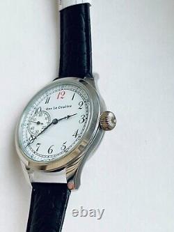 GENEVE Vintage early 1900`s New Cased Stainless Steel rare Swiss Men`s Watch