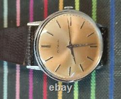 GUBELIN MATIC VINTAGE RARE Stainless Steel Swiss Watch Cal. 1428U- 1960's