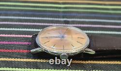 GUBELIN MATIC VINTAGE RARE Stainless Steel Swiss Watch Cal. 1428U- 1960's