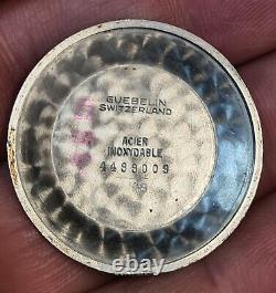 GUBELIN MATIC VINTAGE RARE Stainless Steel Swiss Watch Cal. 1428U- 1960's