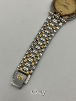 GUCCI 9000L Date Swiss Made Watch Vintage Tested Japan Authentic Rare