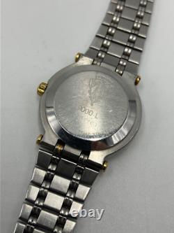 GUCCI 9000L Date Swiss Made Watch Vintage Tested Japan Authentic Rare