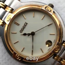 GUCCI 9000M Quartz Watch Vintage Swiss Made Japan Authentic Rare