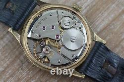 Garrard Swiss Made 9CT Solid Gold Small Hand Men's Watch SUPER RARE VINTAGE