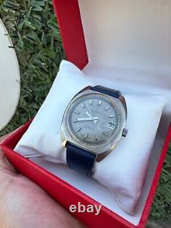 Gray SANDOZ OLTRASHOCK Watch Vintage Automatic & Made In 70s & Swiss Rare Dial