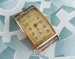 H. MOSER Tank Case Original Vintage Swiss made mechanical Wristwatch VERY RARE