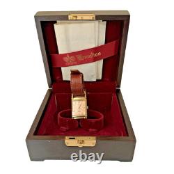 Hamilton Swiss Watch Limited Edition #1636 18k Gold Electroplated Vintage Rare