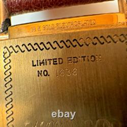 Hamilton Swiss Watch Limited Edition #1636 18k Gold Electroplated Vintage Rare