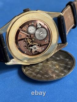 Helvetia Oversize 38mm Watch Jumbo Patina Vintage Calatrava Rare Swiss 3089