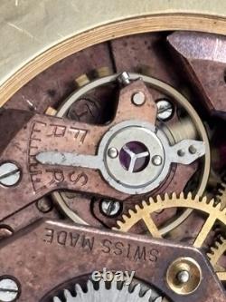 Helvetia Oversize 38mm Watch Jumbo Patina Vintage Calatrava Rare Swiss 3089