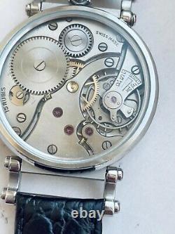 Helvetia Vintage 1920`s rare ART DECO New Cased Steel Swiss Men`s Watch