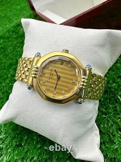 Iconic Christian Dior Golden Octagon Lady Watch Swiss Original Vintage 80s Rare