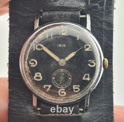 Isis Swiss Military Watch Cal 15J Manual Wind Vintage Men's Rare