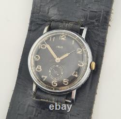 Isis Swiss Military Watch Cal 15J Manual Wind Vintage Men's Rare