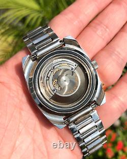 JAQUET GIRARD Vintage Stainless Steel Diver 1960s Skin Military 1970s Rare Swiss