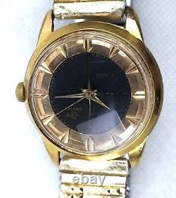 JOVIAL RARE WATCH VINTAGE ROUND GOLD WRISTWATCH 50s MANUAL SWISS MADE