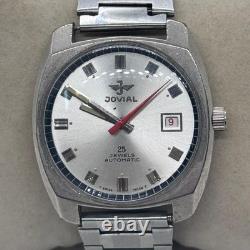 Jovial 25 Jewels Automatic Watch Vintage 40mm Original Swiss Made Rare