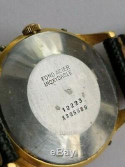 Jovial -rare vintage swiss triple calendar moonphase watch, caliber Venus 203