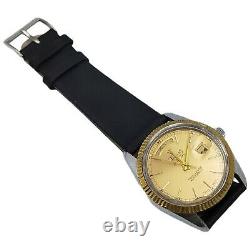 Kamatz Day Date Automatic Full Lever Rare Vintage Swiss Watch #idfc