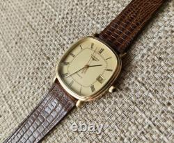 LONGINES Gold Plated RARE Vintage Swiss Quartz Watch Square