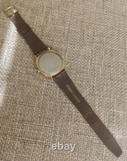LONGINES Gold Plated RARE Vintage Swiss Quartz Watch Square