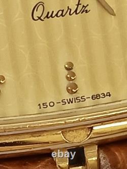 LONGINES Gold Plated RARE Vintage Swiss Quartz Watch withVintage Box
