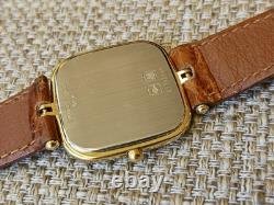 LONGINES Gold Plated RARE Vintage Swiss Quartz Watch withVintage Box