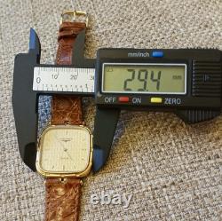 LONGINES Gold Plated RARE Vintage Swiss Quartz Watch withVintage Box