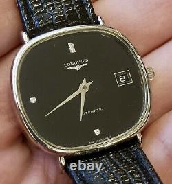 LONGINES The Black Diamond Extremely RARE Vintage Swiss Automatic Watch