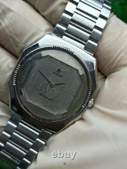 LUXURY VINTAGE RADO SILVER AUTOMATIC WATCH SWISS MADE 70s MEN & RARE