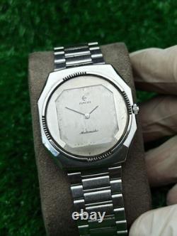 LUXURY VINTAGE RADO SILVER AUTOMATIC WATCH SWISS MADE 70s MEN & RARE