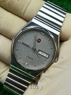 LUXURY VINTAGE RADO VOYAGER HEXAGONAL AUTOMATIC WATCH SWISS MADE 70s MEN & RARE