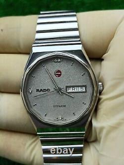 LUXURY VINTAGE RADO VOYAGER HEXAGONAL AUTOMATIC WATCH SWISS MADE 70s MEN & RARE