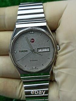 LUXURY VINTAGE RADO VOYAGER HEXAGONAL AUTOMATIC WATCH SWISS MADE 70s MEN & RARE